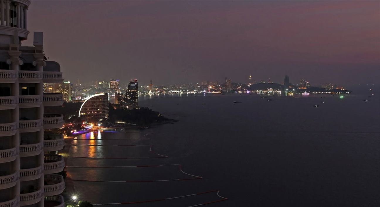 Thailand pattaya city night view